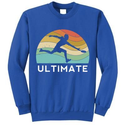 Ultimate Frisbee Retro Player Flying Disc Throwing Meaningful Gift Tall Sweatshirt