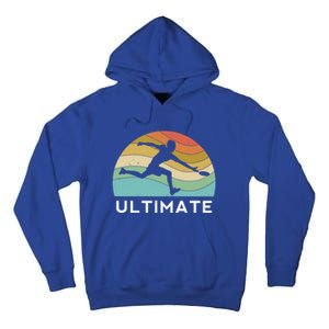 Ultimate Frisbee Retro Player Flying Disc Throwing Meaningful Gift Tall Hoodie