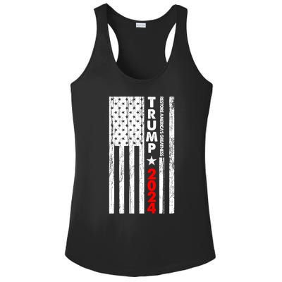 Usa Flag Restore AmericaS Greatness Trump 2024 Cute Gift Ladies PosiCharge Competitor Racerback Tank