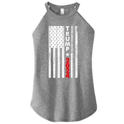 Usa Flag Restore AmericaS Greatness Trump 2024 Cute Gift Women’s Perfect Tri Rocker Tank