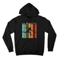 Ultimate Frisbee Retro Player Flying Disc Throwing Tall Hoodie