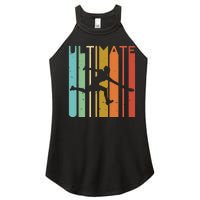 Ultimate Frisbee Retro Player Flying Disc Throwing Women's Perfect Tri Rocker Tank