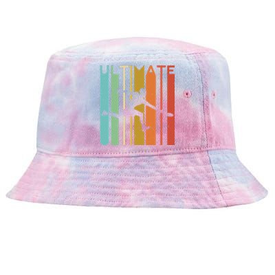 Ultimate Frisbee Retro Player Flying Disc Throwing Tie-Dyed Bucket Hat