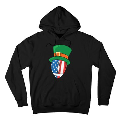 USA Flag Rugby Leprechaun St Patricks Day Hoodie