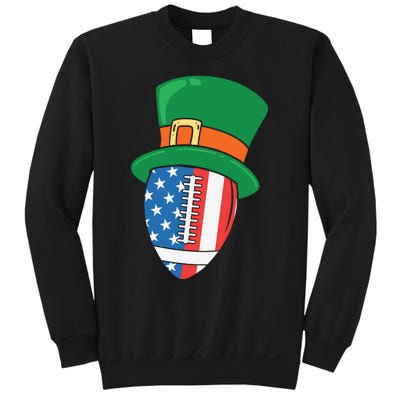 USA Flag Rugby Leprechaun St Patricks Day Sweatshirt