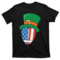 USA Flag Rugby Leprechaun St Patricks Day T-Shirt