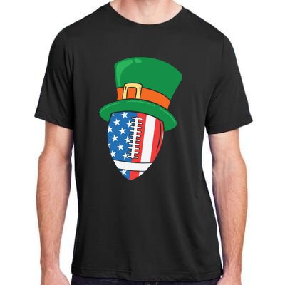 USA Flag Rugby Leprechaun St Patricks Day Adult ChromaSoft Performance T-Shirt