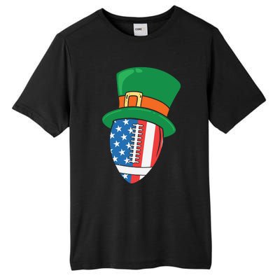 USA Flag Rugby Leprechaun St Patricks Day Tall Fusion ChromaSoft Performance T-Shirt