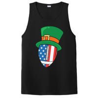 USA Flag Rugby Leprechaun St Patricks Day PosiCharge Competitor Tank