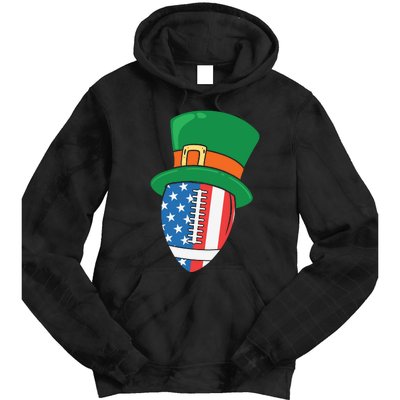 USA Flag Rugby Leprechaun St Patricks Day Tie Dye Hoodie