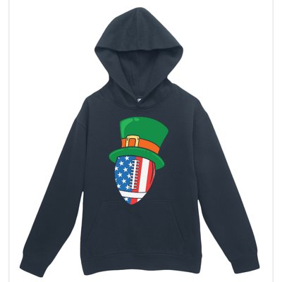 USA Flag Rugby Leprechaun St Patricks Day Urban Pullover Hoodie