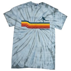 Ultimate Frisbee Retro Color Lines Tie-Dye T-Shirt