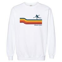 Ultimate Frisbee Retro Color Lines Garment-Dyed Sweatshirt