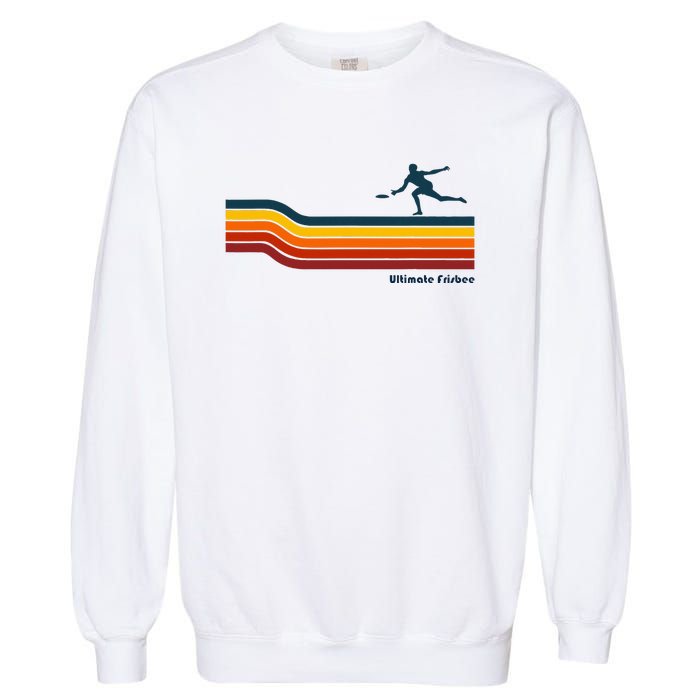 Ultimate Frisbee Retro Color Lines Garment-Dyed Sweatshirt