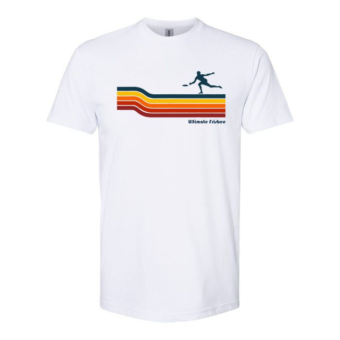 Ultimate Frisbee Retro Color Lines Softstyle CVC T-Shirt