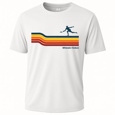 Ultimate Frisbee Retro Color Lines Performance Shirt