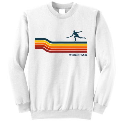 Ultimate Frisbee Retro Color Lines Sweatshirt