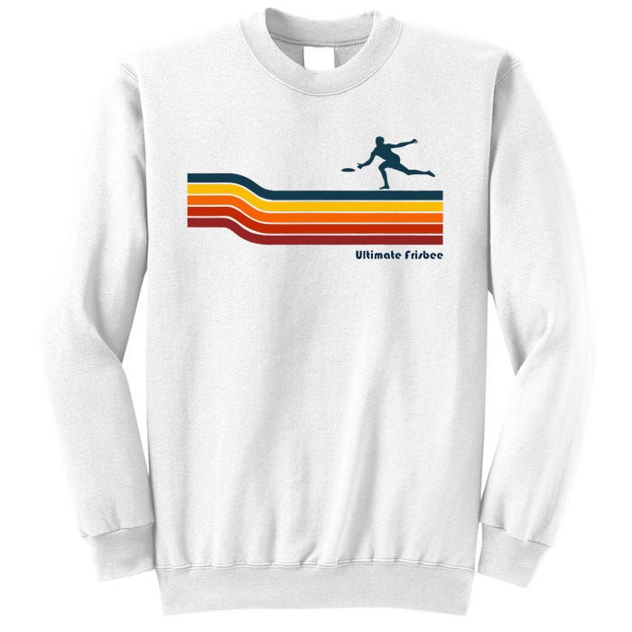 Ultimate Frisbee Retro Color Lines Sweatshirt