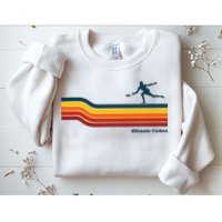 Ultimate Frisbee Retro Color Lines Sweatshirt