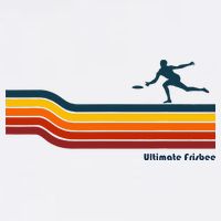 Ultimate Frisbee Retro Color Lines Sweatshirt