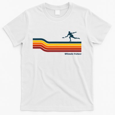 Ultimate Frisbee Retro Color Lines T-Shirt
