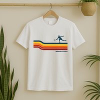 Ultimate Frisbee Retro Color Lines T-Shirt