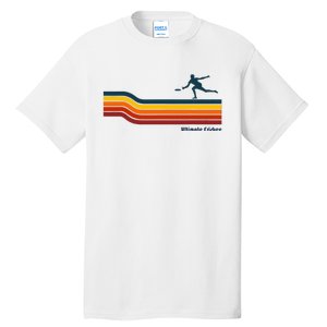 Ultimate Frisbee Retro Color Lines Tall T-Shirt