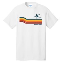 Ultimate Frisbee Retro Color Lines Tall T-Shirt