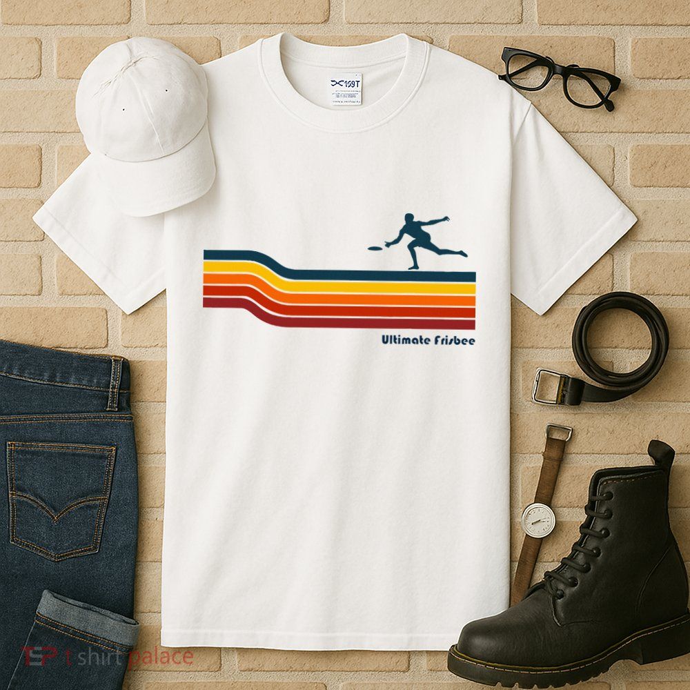 Ultimate Frisbee Retro Color Lines Tall T-Shirt