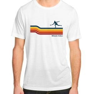 Ultimate Frisbee Retro Color Lines Adult ChromaSoft Performance T-Shirt