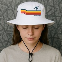 Ultimate Frisbee Retro Color Lines Bucket Hat