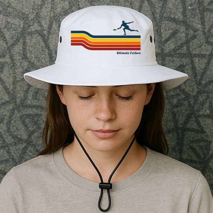 Ultimate Frisbee Retro Color Lines Bucket Hat