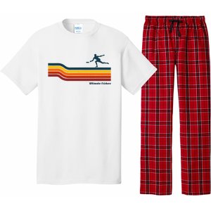 Ultimate Frisbee Retro Color Lines Pajama Set