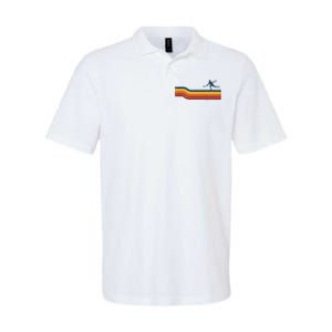 Ultimate Frisbee Retro Color Lines Softstyle Adult Sport Polo