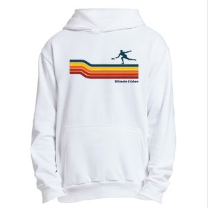 Ultimate Frisbee Retro Color Lines Urban Pullover Hoodie