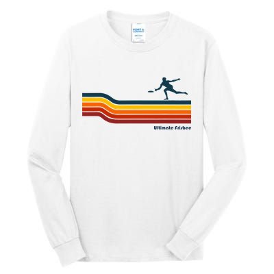 Ultimate Frisbee Retro Color Lines Tall Long Sleeve T-Shirt