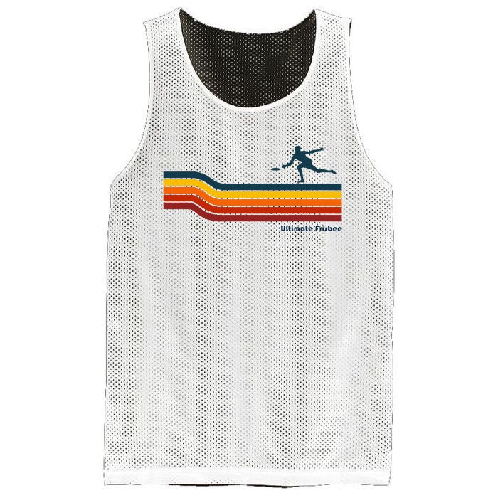 Ultimate Frisbee Retro Color Lines Mesh Reversible Basketball Jersey Tank