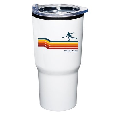 Ultimate Frisbee Retro Color Lines Tumbler
