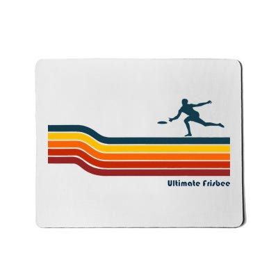 Ultimate Frisbee Retro Color Lines Mousepad