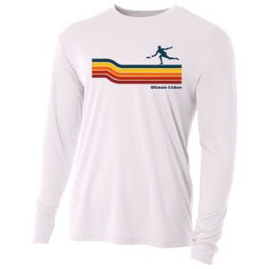 Ultimate Frisbee Retro Color Lines Cooling Performance Long Sleeve Crew