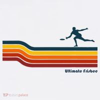 Ultimate Frisbee Retro Color Lines Poster