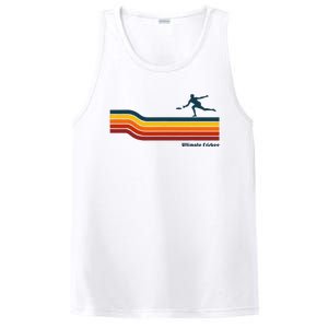 Ultimate Frisbee Retro Color Lines PosiCharge Competitor Tank