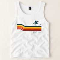 Ultimate Frisbee Retro Color Lines Tank Top