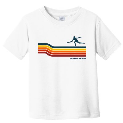 Ultimate Frisbee Retro Color Lines Toddler T-Shirt