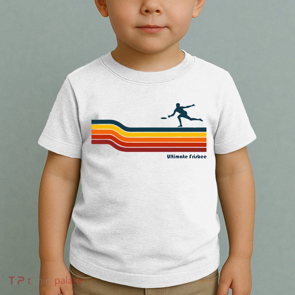 Ultimate Frisbee Retro Color Lines Toddler T-Shirt