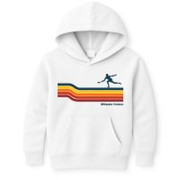 Ultimate Frisbee Retro Color Lines Kids Hoodie
