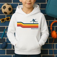 Ultimate Frisbee Retro Color Lines Kids Hoodie