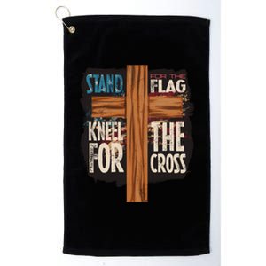 Usa Flag Religious Quote 4th Of July For Christian Faith Gift Platinum Collection Golf Towel