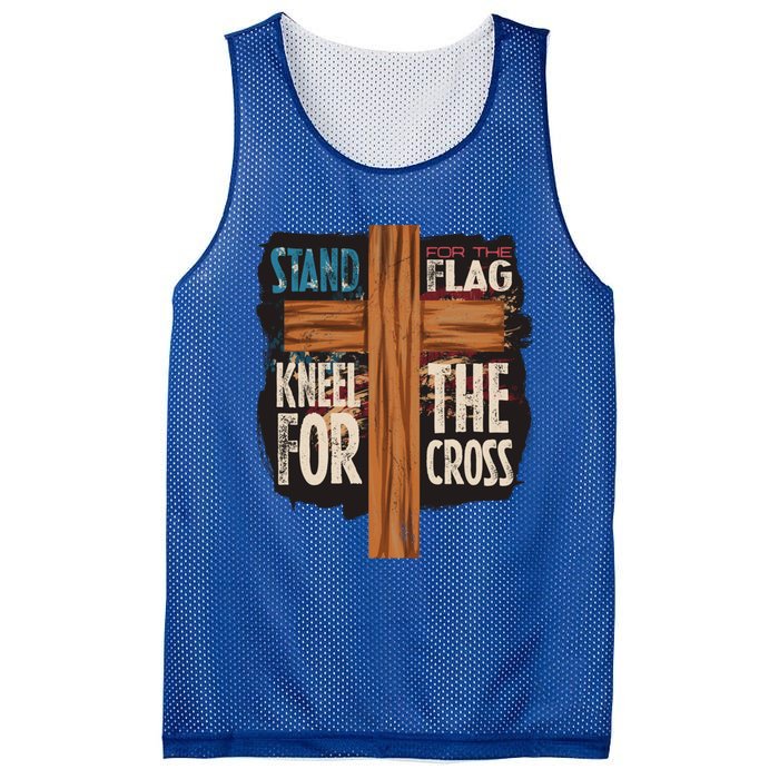 Usa Flag Religious Quote 4th Of July For Christian Faith Gift Mesh Reversible Basketball Jersey Tank