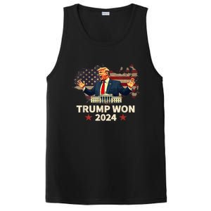 Us Flag Retro Trump Won 2024 President 47th Election Gift PosiCharge Competitor Tank